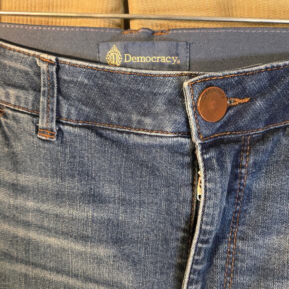 Vintage Y2K Democracy 16W  Blue Classic Bootcut Jeans [0452] - Picture 3 of 10